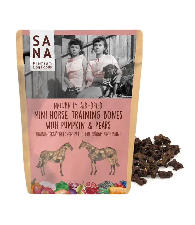 SANADOG -  Trainingsknöchelchen Pferd mit Kürbis und Birne (100g)