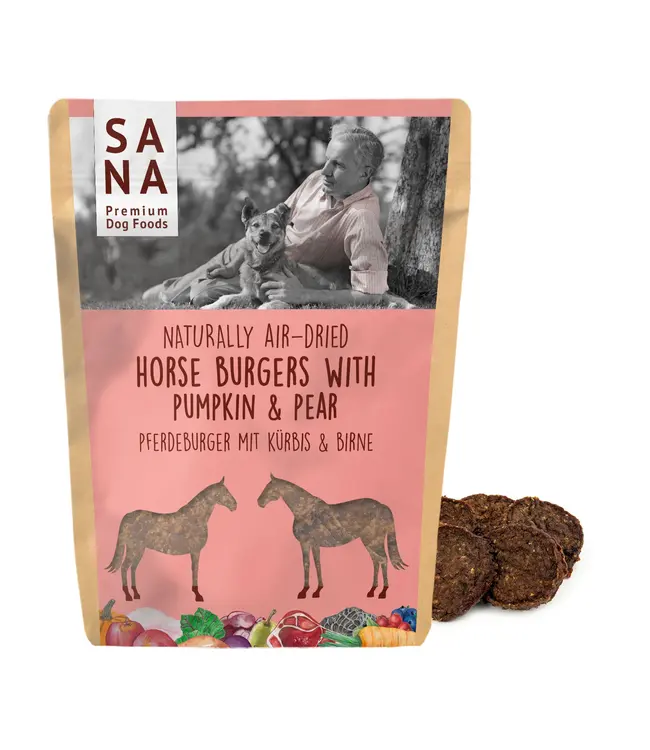 SANADOG -  Pferdeburger mit Kürbis & Birne (100g)