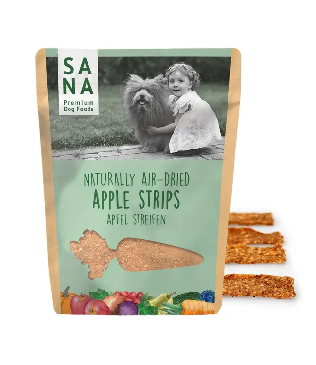 SANADOG -  Veggie Streifen Apfel - 100g