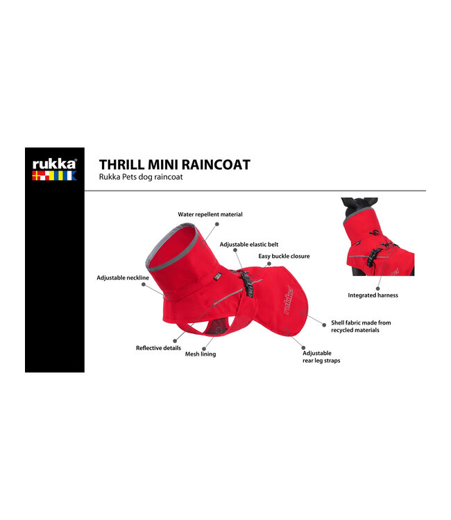 Rukka Pets - Hunderegenmantel Thrill Mini