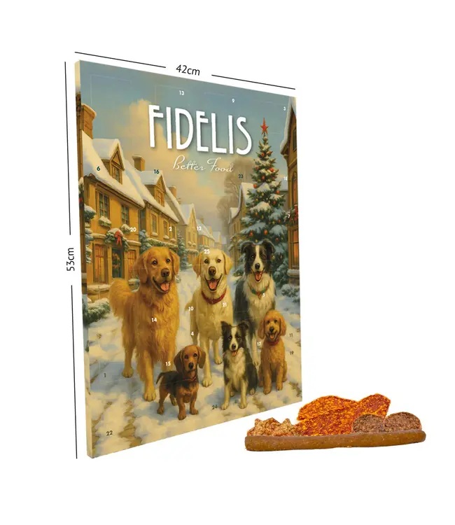Fidelis - XL-Adventskalender für Hunde - 280g