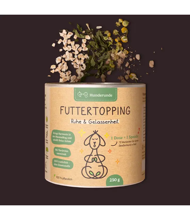 Hunderunde -  Futtertopping Ruhe & Gelassenheit - 250g