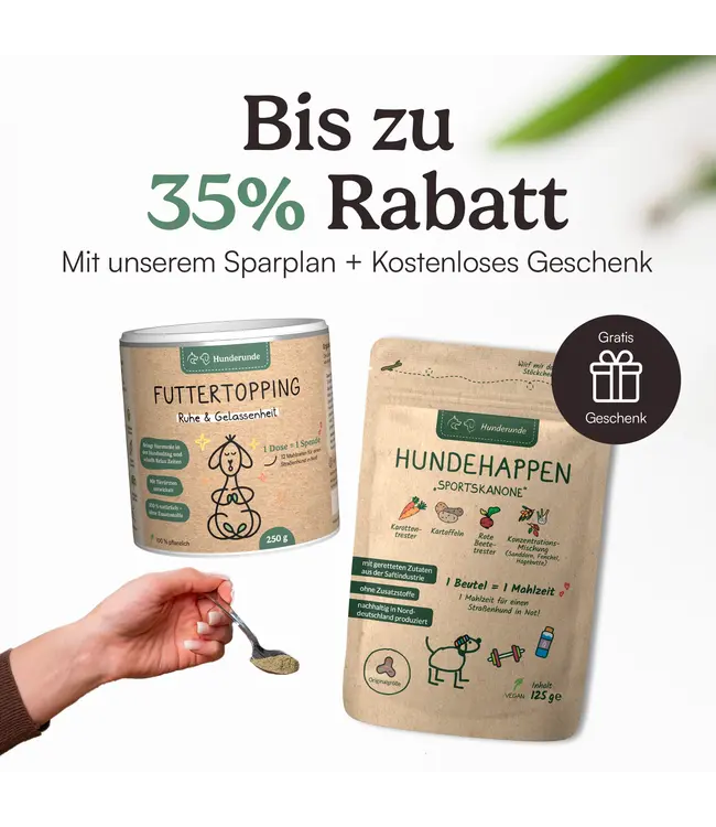 Hunderunde -  Futtertopping Ruhe & Gelassenheit - 250g