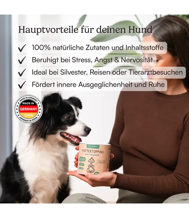 Hunderunde -  Futtertopping Ruhe & Gelassenheit - 250g