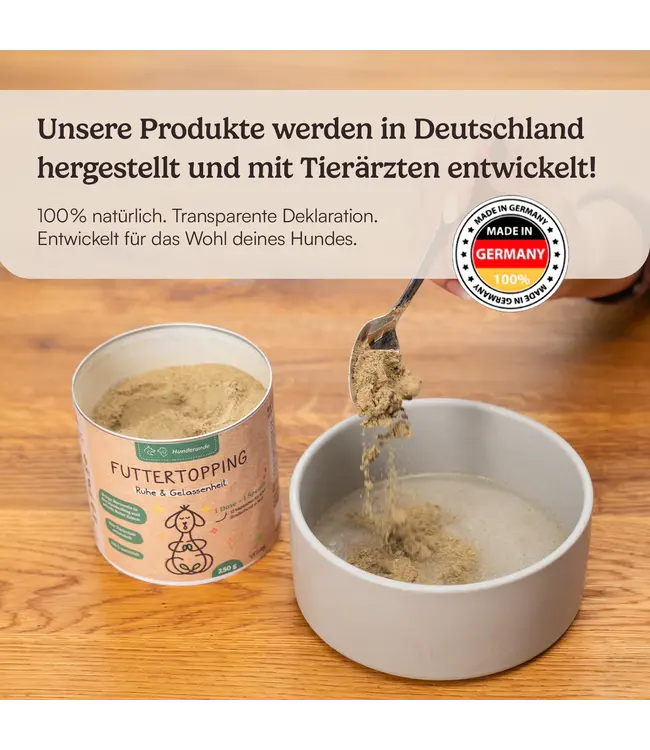 Hunderunde -  Futtertopping Ruhe & Gelassenheit - 250g