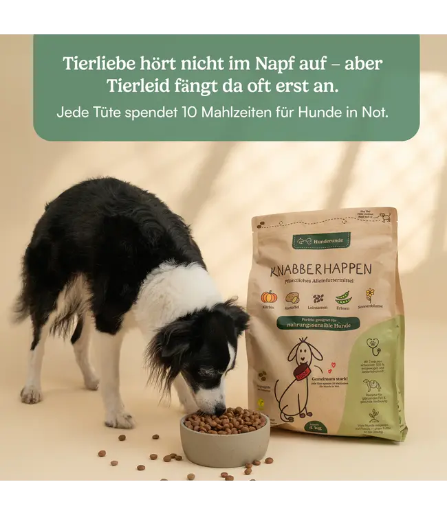 Hunderunde -  Trockenfutter Knabberhappen - 4kg