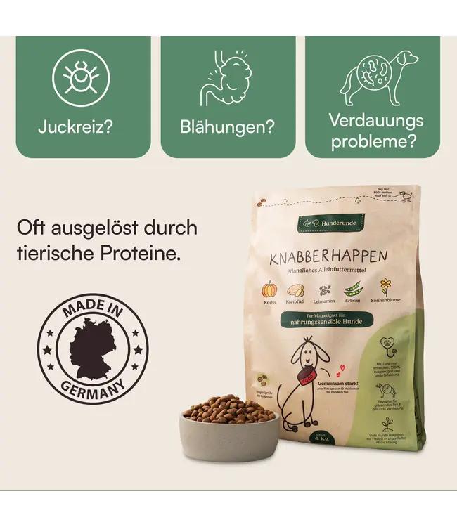Hunderunde -  Trockenfutter Knabberhappen - 4kg