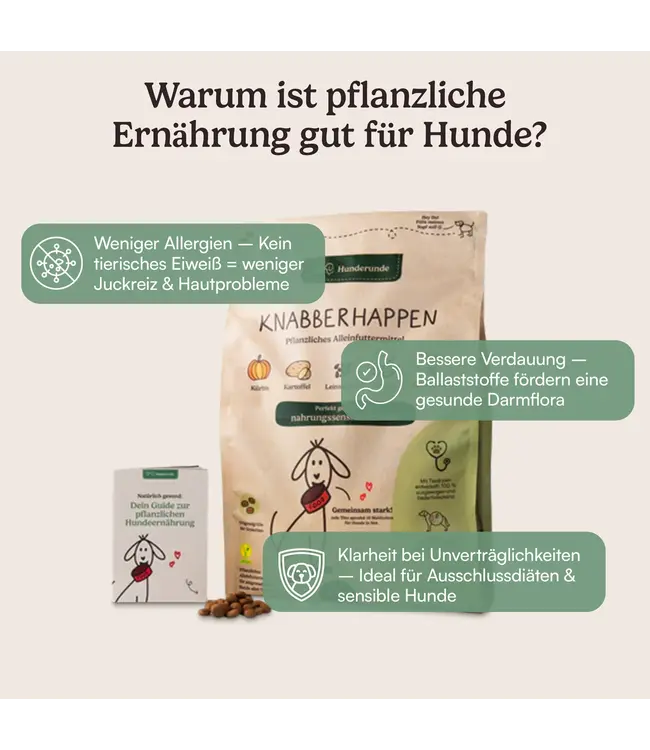 Hunderunde -  Trockenfutter Knabberhappen - 4kg