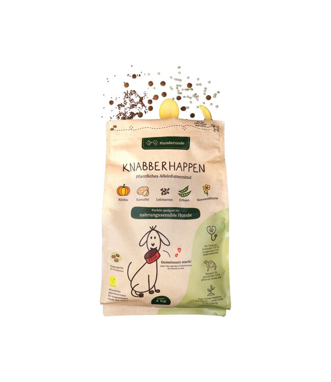 Hunderunde -  Trockenfutter Knabberhappen - 4kg