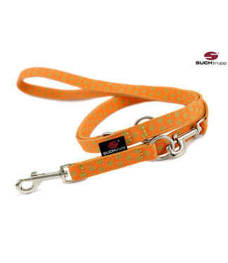 Suchtrupp -  Hundeleine Dots Beige-Orange