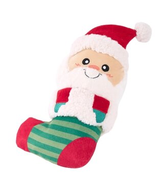 Zippy Paws -  Hundespielzeug EcoZippy Holiday Stocking Santa