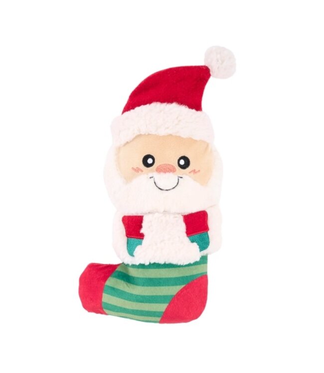 Zippy Paws -  Hundespielzeug EcoZippy Holiday Stocking Santa