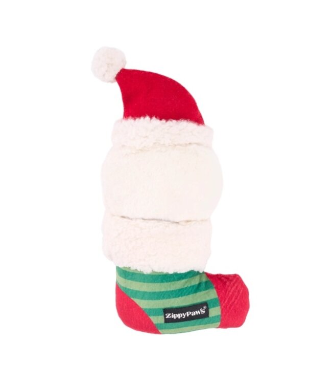 Zippy Paws -  Hundespielzeug EcoZippy Holiday Stocking Santa