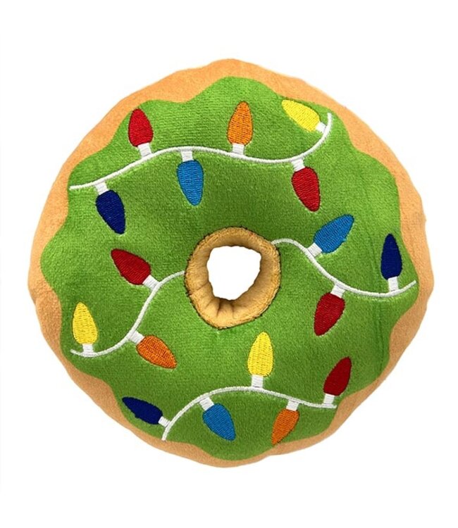 Huxley & Kent Hundespielzeug Power Plush Holiday Lit Donut