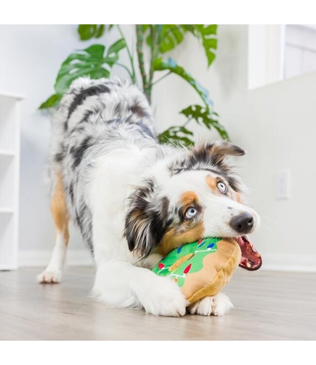 Huxley & Kent Hundespielzeug Power Plush Holiday Lit Donut