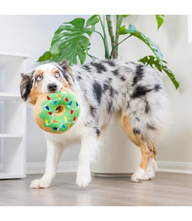 Huxley & Kent Hundespielzeug Power Plush Holiday Lit Donut