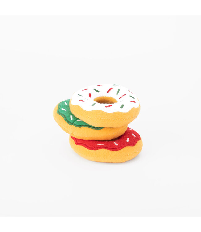 Zippy Paws -  Hundespielzeug Holiday Miniz Donutz 3-pack