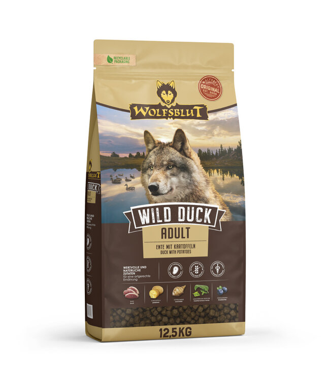 Wolfsblut - Trockenfutter  Wild Duck mit Entenfleisch