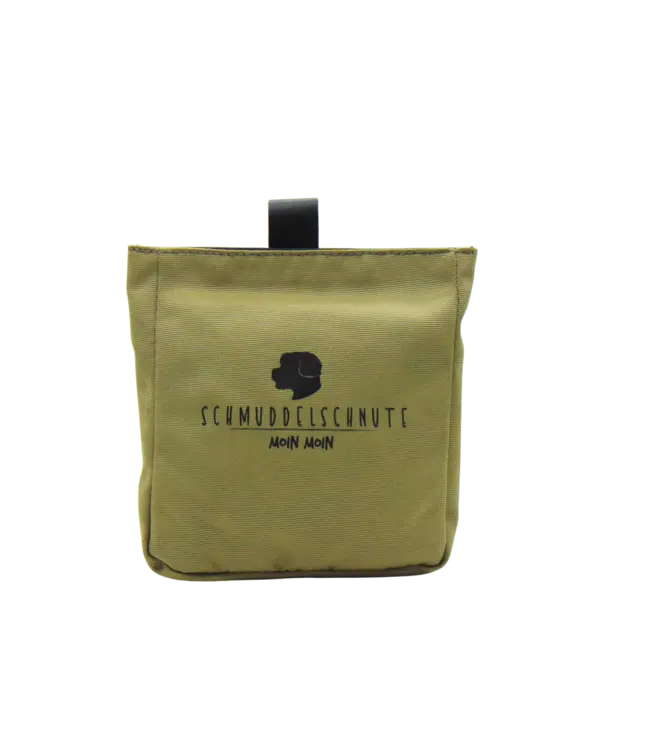 Schmuddelschnute - Futterbeutel "Leckerlibüdel" khaki