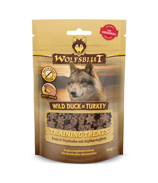 Wolfsblut - Training Treats Wild Duck & Turkey - Ente, Truthahn und Süßkartoffel