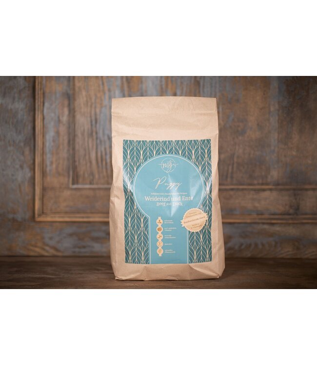 Paul & Paulina - Trockenfutter Puppy mit Weiderind und Ente