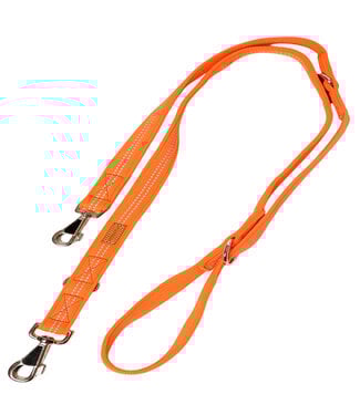 brustgeschirr - Hundeleine Super Soft - Neon Orange