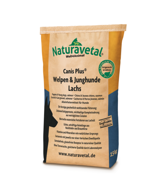 Naturavetal - Canis Plus® Welpen & Junghunde Lachs