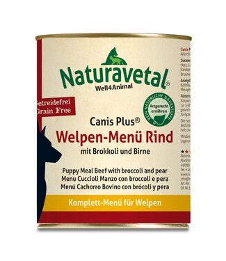 Naturavetal - Canis Plus® Welpen-Menü Rind