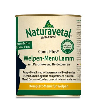 Naturavetal - Canis Plus® Welpen-Menü Lamm