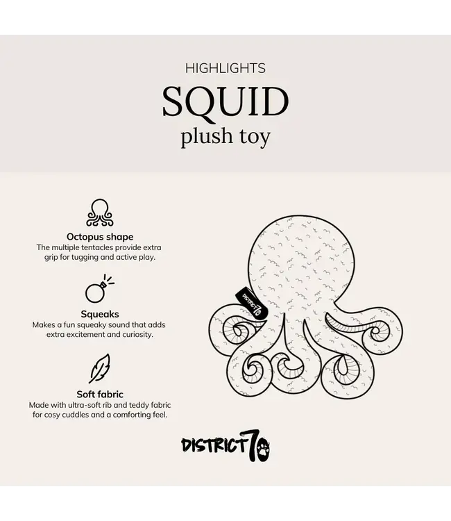 District 70 -  Hundespielzeug SQUID