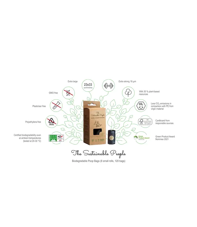 The Sustainable People - Hundekotbeutel - Bio-abbaubare Hundekotbeutel