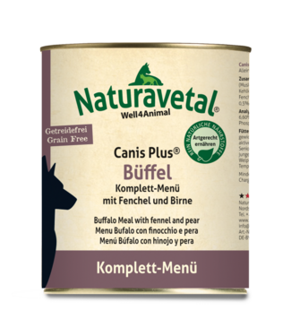Naturavetal - Canis Plus® Büffel Komplett-Menü