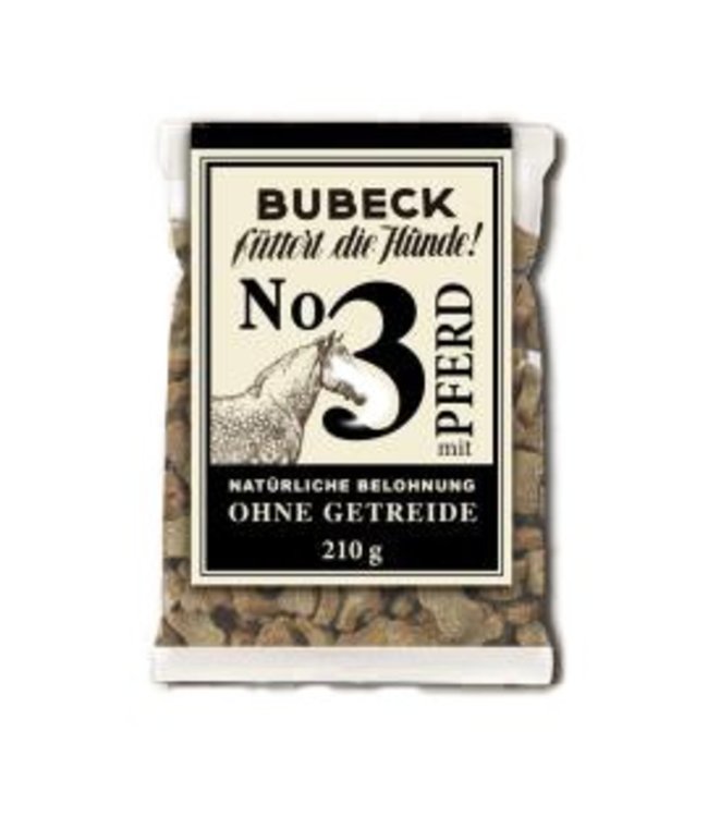 Bubeck - Nr. 3 mit Pferd gebacken - die getreidefreie Belohnung mit dem besten des Pferdes gebacken 210g