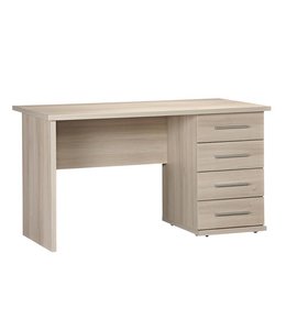 BEUK 68 x 130 - 72cm Hoog - Bureau 4 Laden - Licht Hout - Wouw