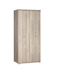BEUK Kledingkast 2-deurs 200x90x58 Donkergrijs hout - Bavel