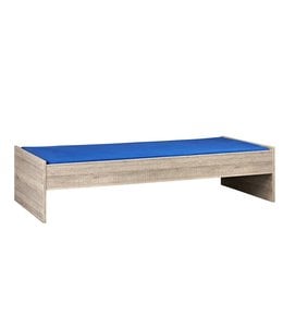 BEUK Eenpersoonsbed 90x200 Donkergrijs hout - Budel