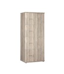 BEUK Kledingkast 1-deurs 200x83x58 Donkergrijs hout - Budel