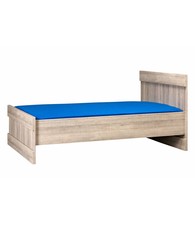 BEUK Bed 120x200 - Donker grijs hout - Storm (Nederlands Product)