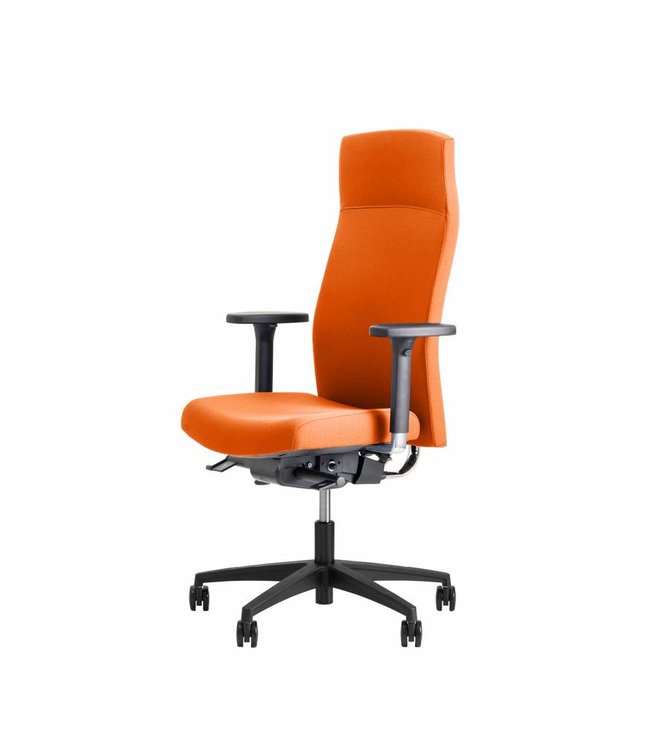 Beta Stoelen Bureaustoel | Be Noble - Hoge Rug - Oranje - NEN EN 1335 (Nederlands product)