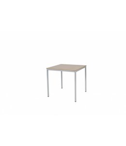BEUK Bureautafel 80x80 Nebraska Eiken - Alu frame