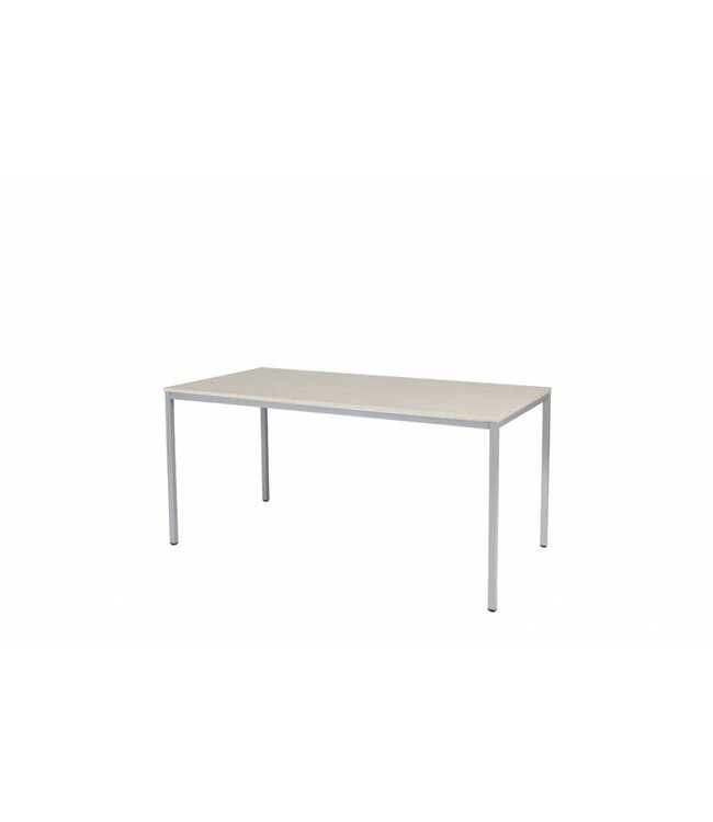 BEUK Bureautafel - Licht Hout - Alu Frame - 160x80