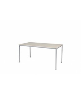 BEUK Bureautafel 120x80 - Licht Hout - Alu Frame