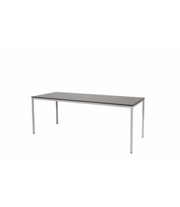 BEUK Bureautafel 200x80 - Zwart - Alu Frame
