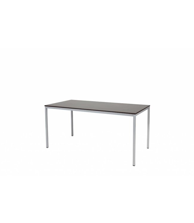 BEUK Bureautafel - Zwart - Alu Frame - 120x80