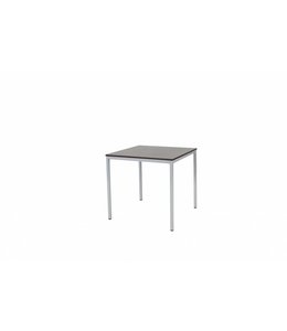BEUK Bureautafel 80x80 - Zwart - Alu Frame