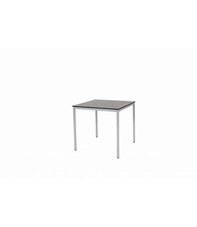 BEUK Bureautafel - Zwart - Alu Frame - 80x80