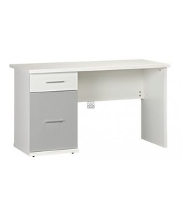 BEUK 58 x 125 - 73cm Hoog - Bureau 1 Lade - Wit - Budel