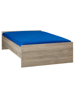 BEUK Tweepersoonsbed 140x210 Donkergrijs hout - Budel