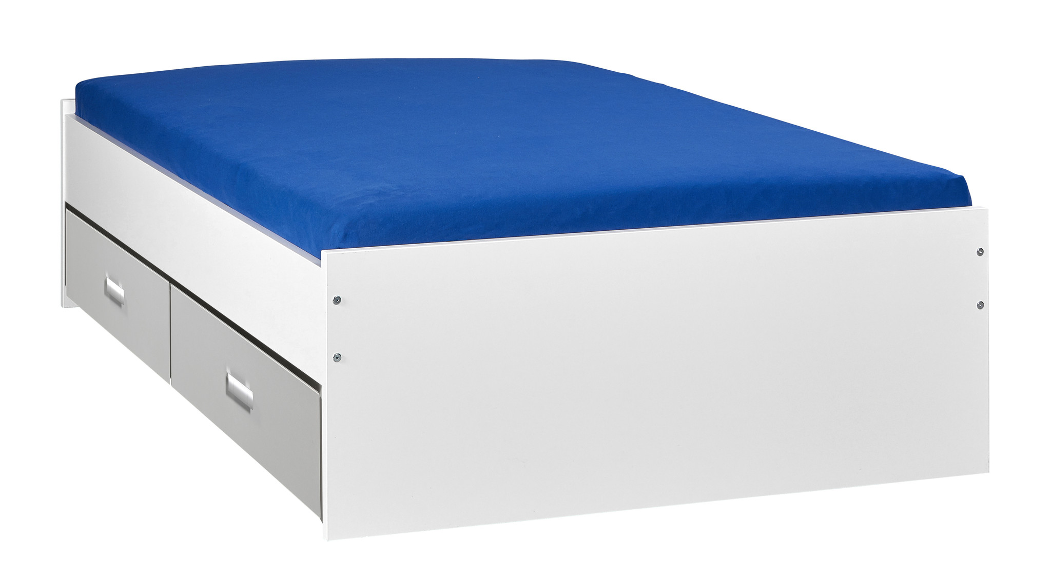 Massage kool Uitschakelen Bed met opbergruimte | Wit |180x200 | Aluminium lades - BEUK Meubels
