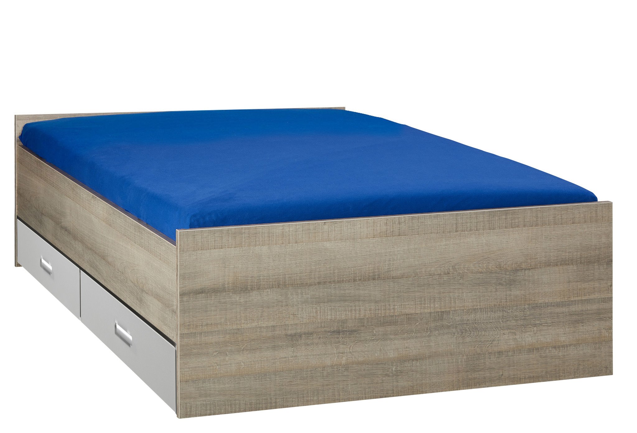 Luiheid astronomie Cusco Bed met opbergruimte | Bruin |120x200 | Aluminium lades - BEUK Meubels